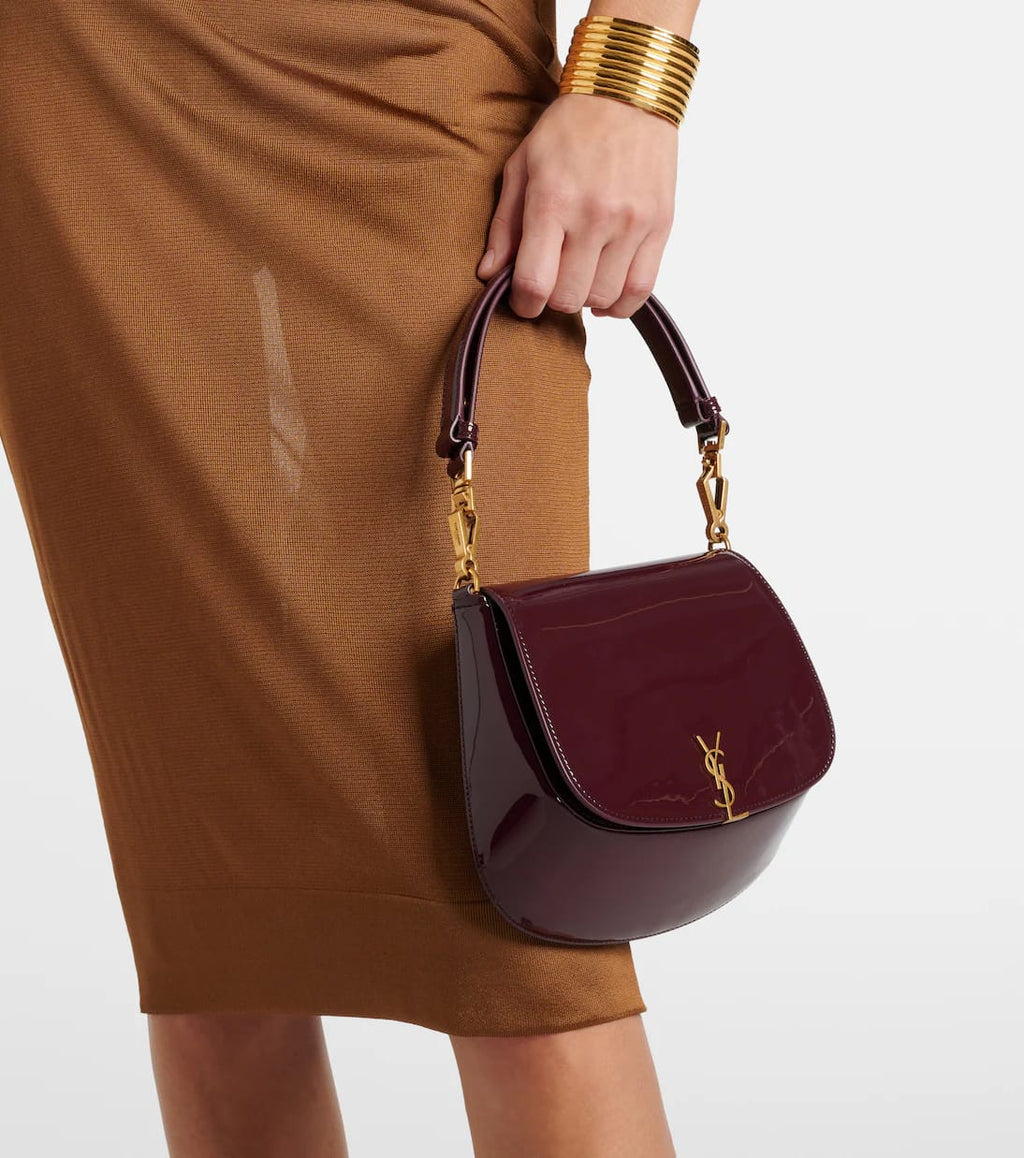 Saint Laurent Voltaire patent leather shoulder bag