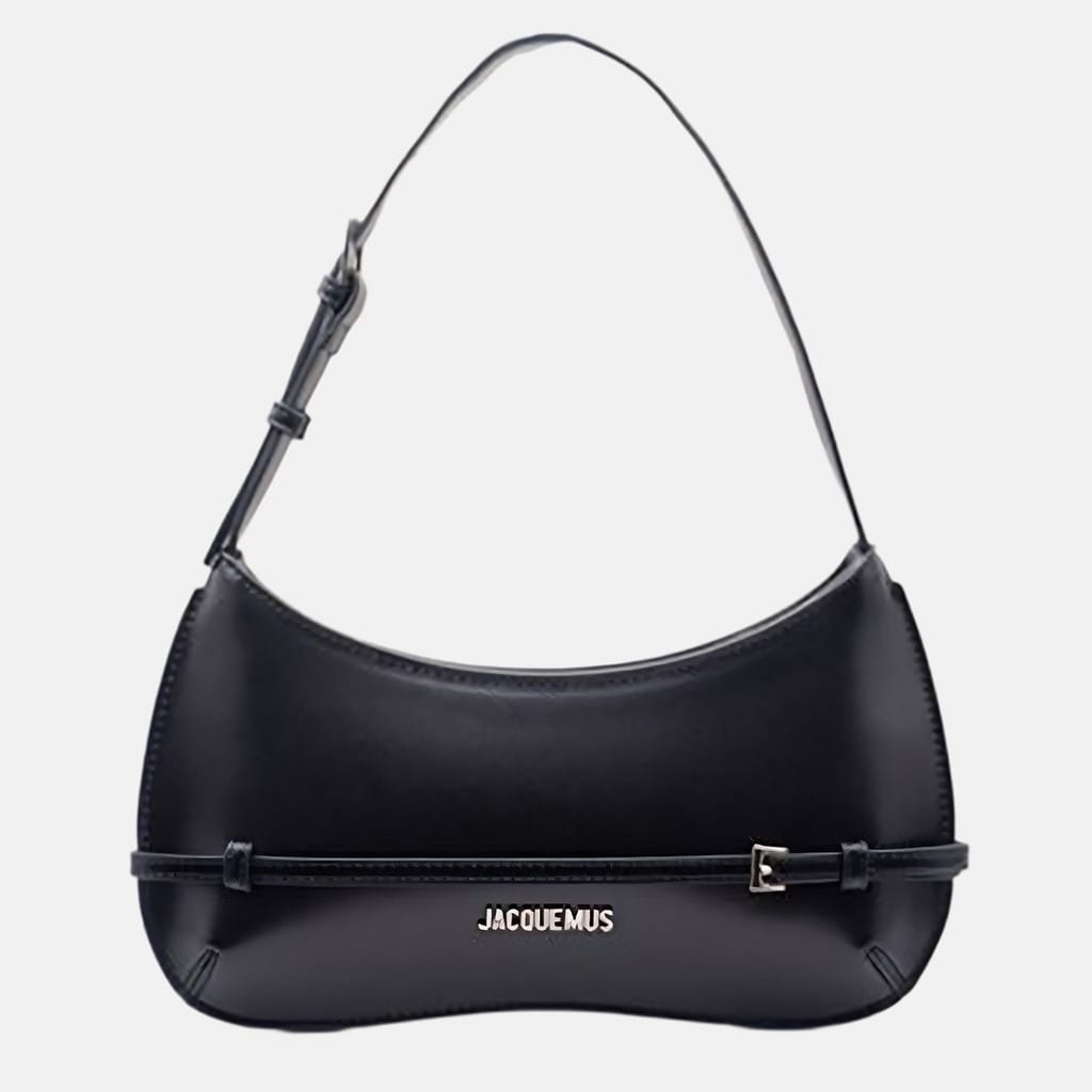 Jacquemus Genuine Leather Glossy Retro Baguette Bag