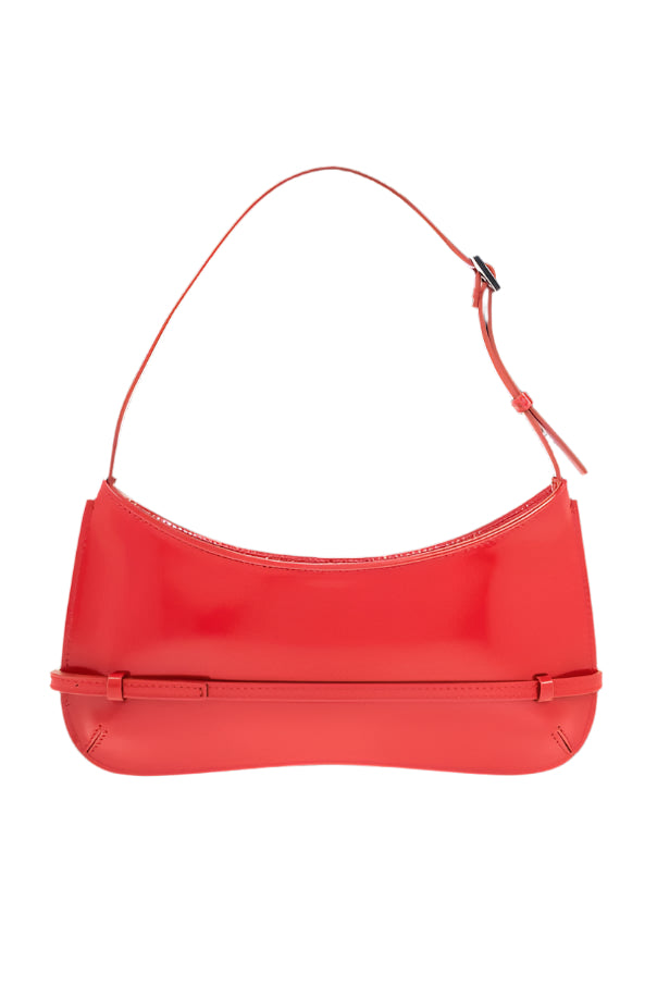 Jacquemus Genuine Leather Glossy Retro Baguette Bag
