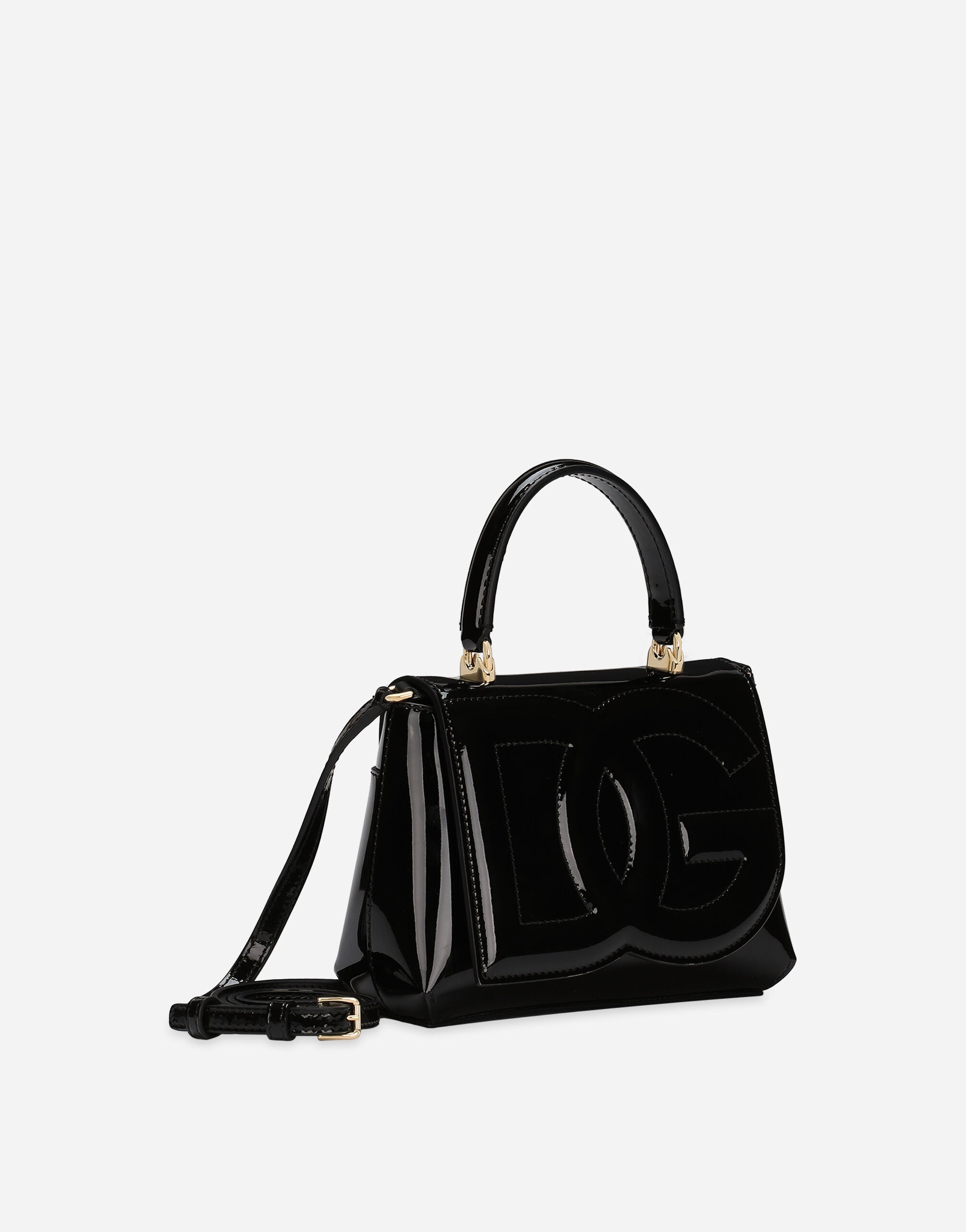 Dolce & Gabbana Logo Bag top-handle bag in patent leather