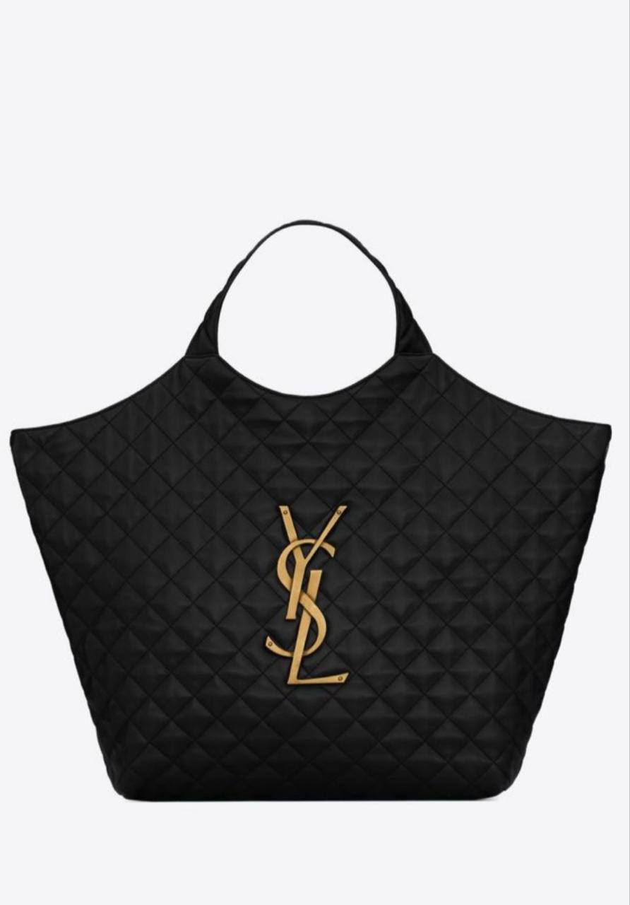 YSL ICARE MAXI SHOPPING BAG IN QUILTED LAMBSKIN